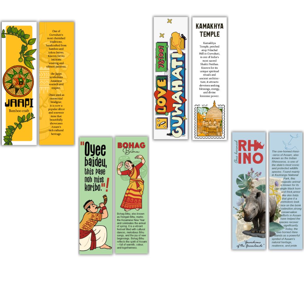 Assam Culture Bookmark Set Souvenir Gift