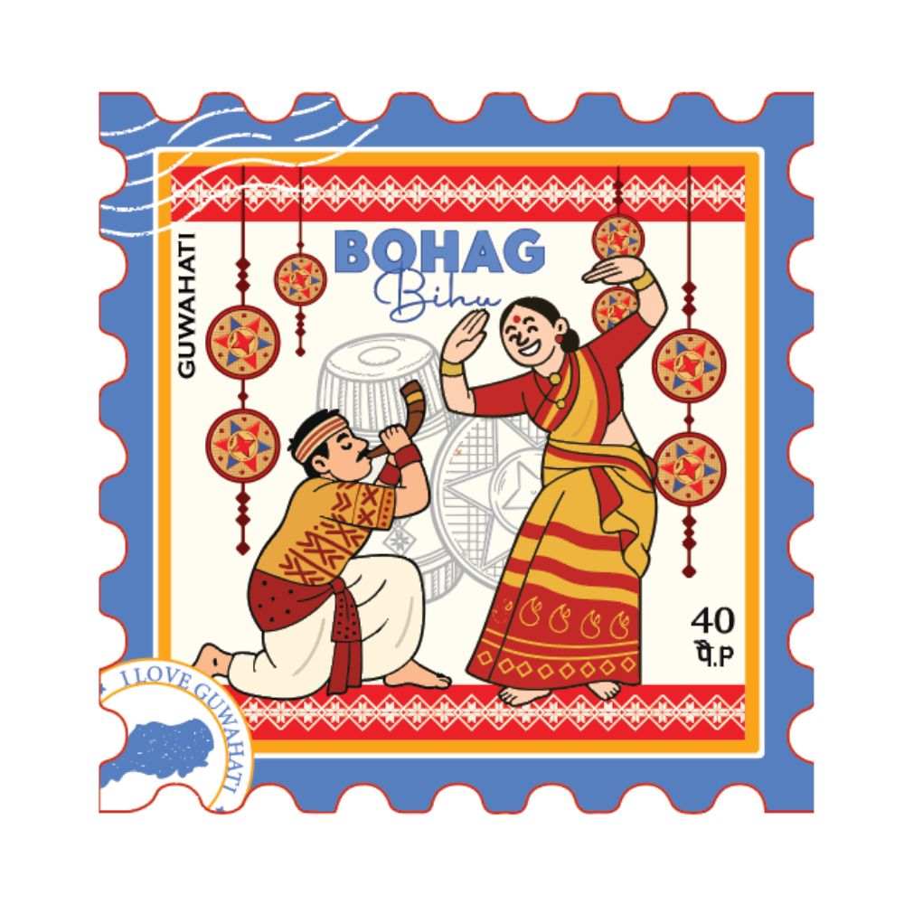Bohag Bihu Guwahati Assam Fridge Magnet
