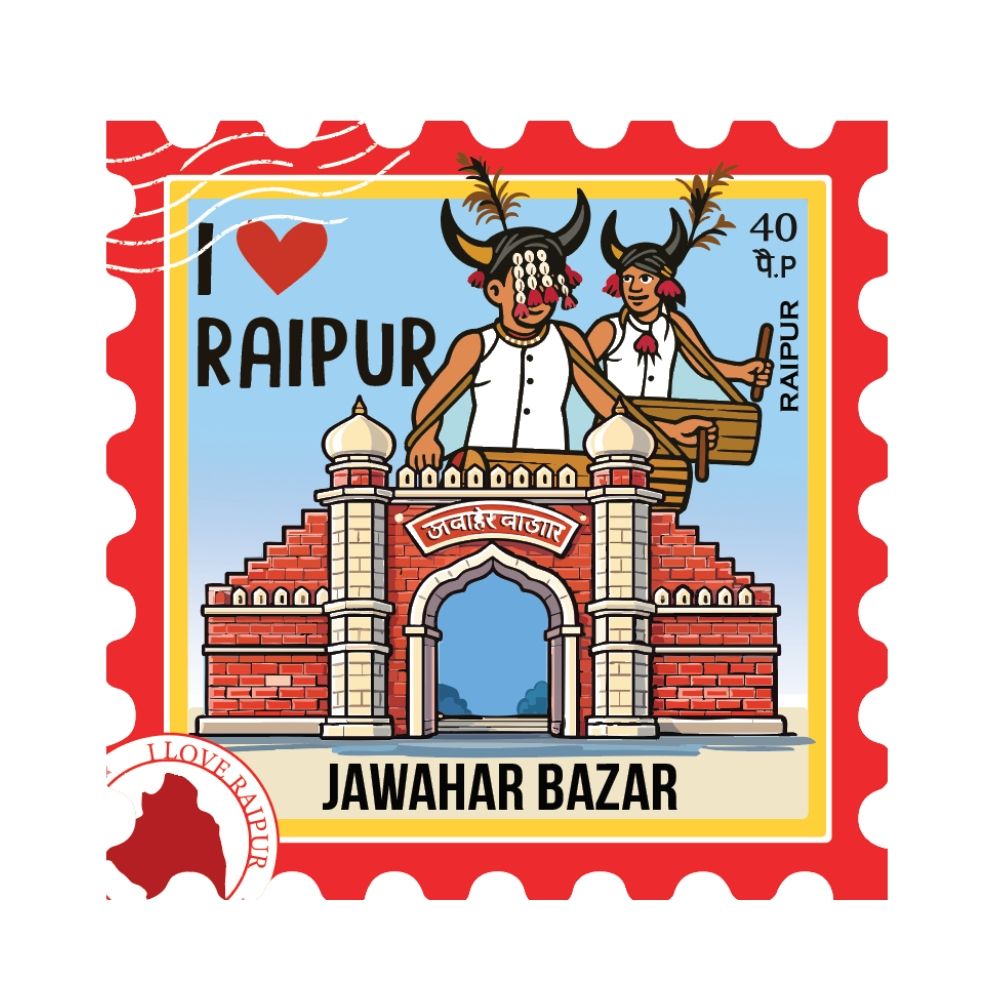 I Love Raipur Jawahar Bazar Fridge Magnet Souvenir Gift
