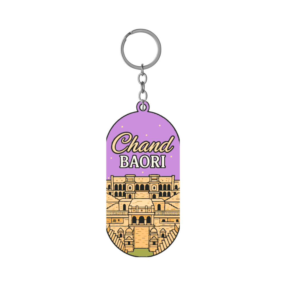 Chand Baori Rajasthan Heritage Souvenir Keychain