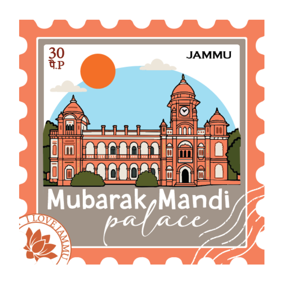 Jammu Mubarak Mandi Palace Heritage Souvenir Fridge Magnet