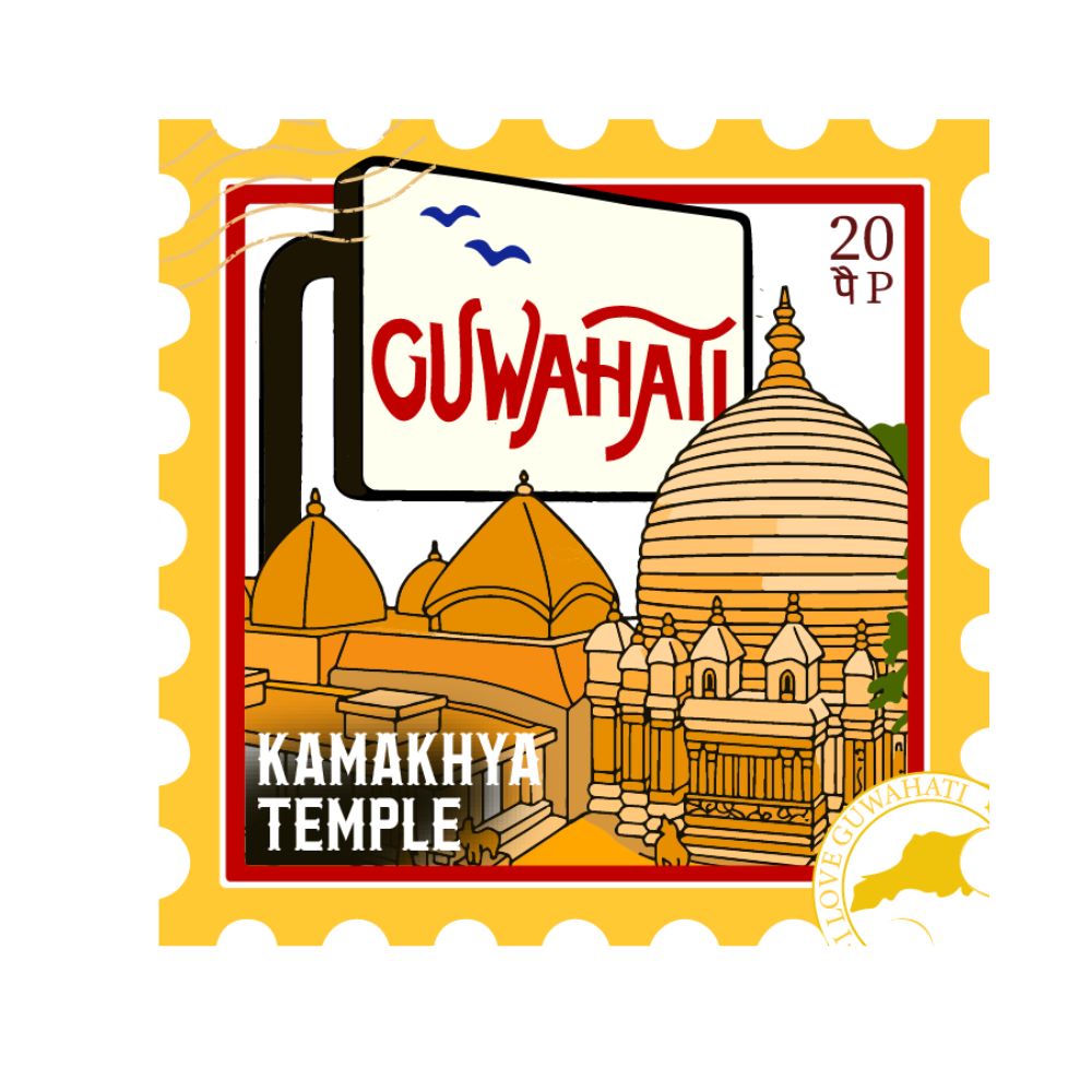 Guwahati Kamakhya Temple Assam Fridge Magnet