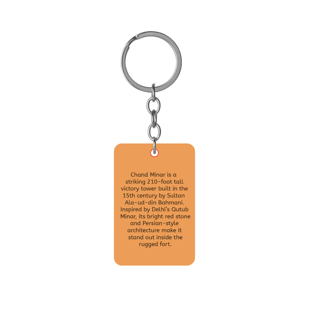 Chand Minar Daulatabad Maharashtra Heritage Souvenir Keychain