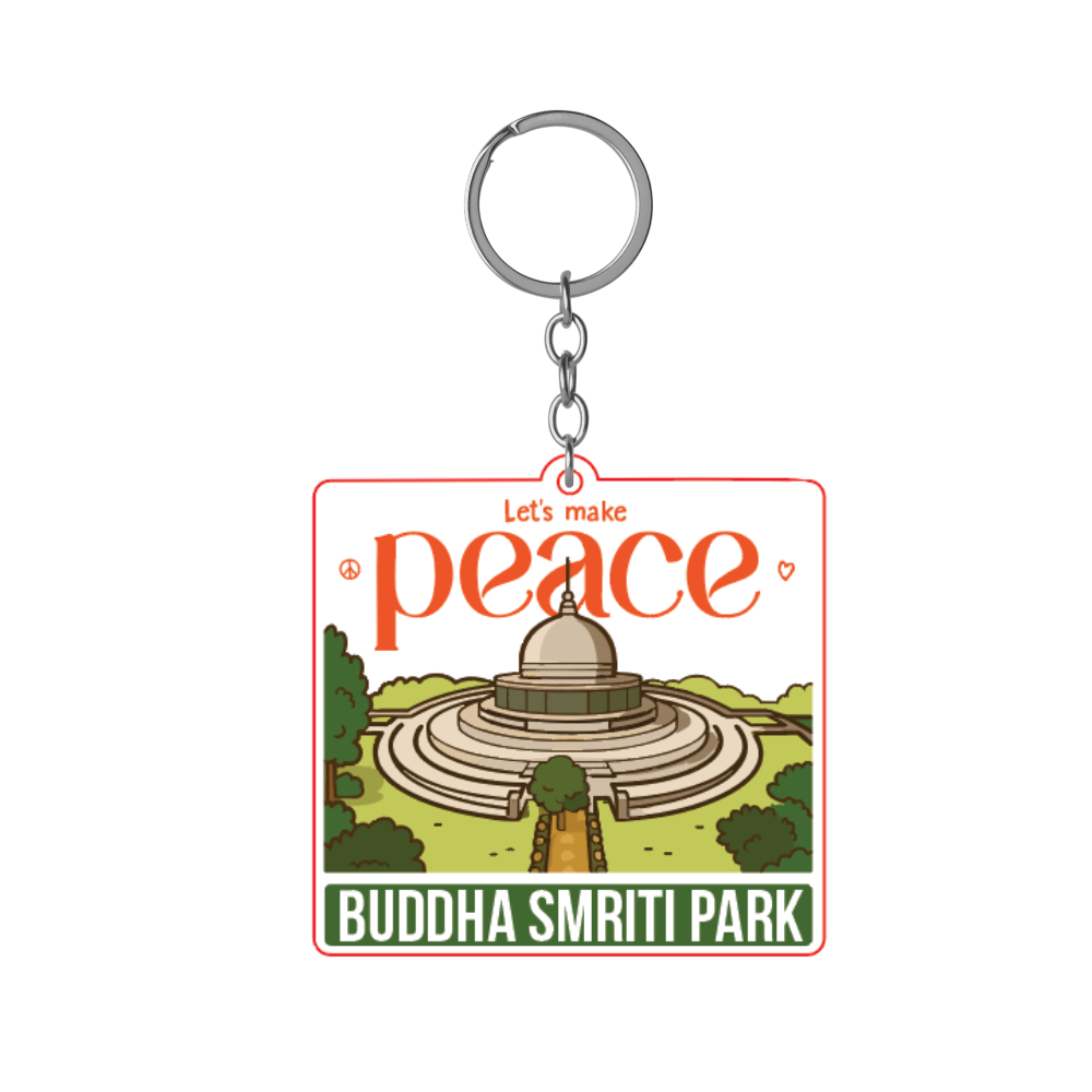 Buddha Smriti Park Patna Peace Keychain