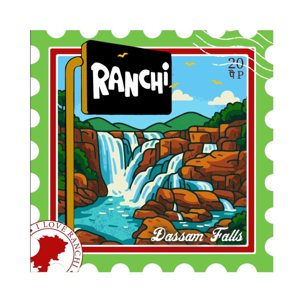 Ranchi Dassam Falls Fridge Magnet Souvenir Gift
