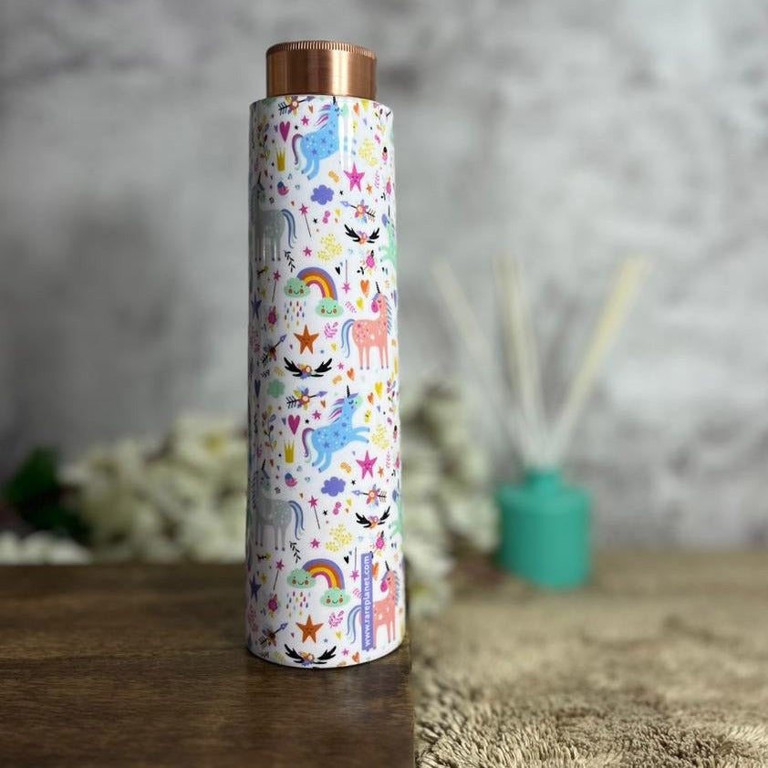 The Antique Unicorn Print Copper Bottle