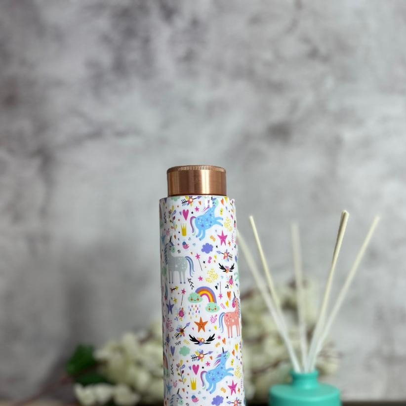 The Antique Unicorn Print Copper Bottle