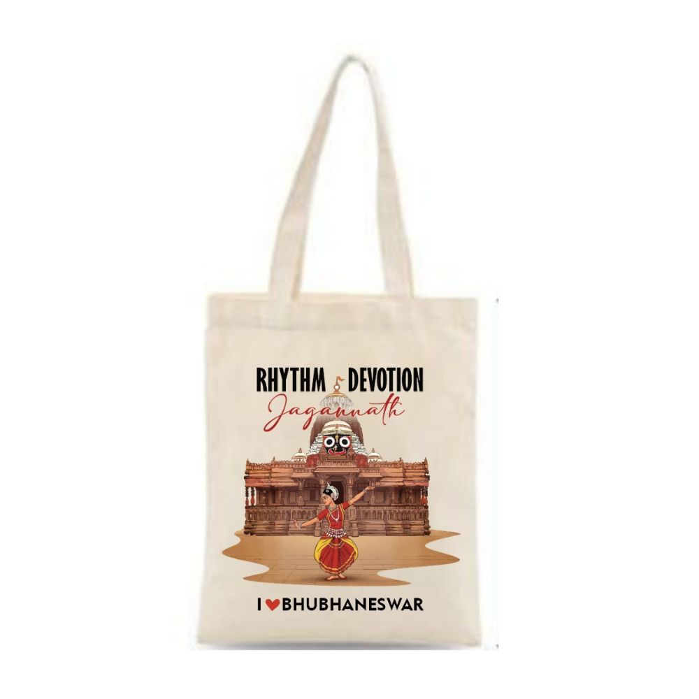 Jagannath Bhubaneswar Odisha Printed Cotton Tote Bag