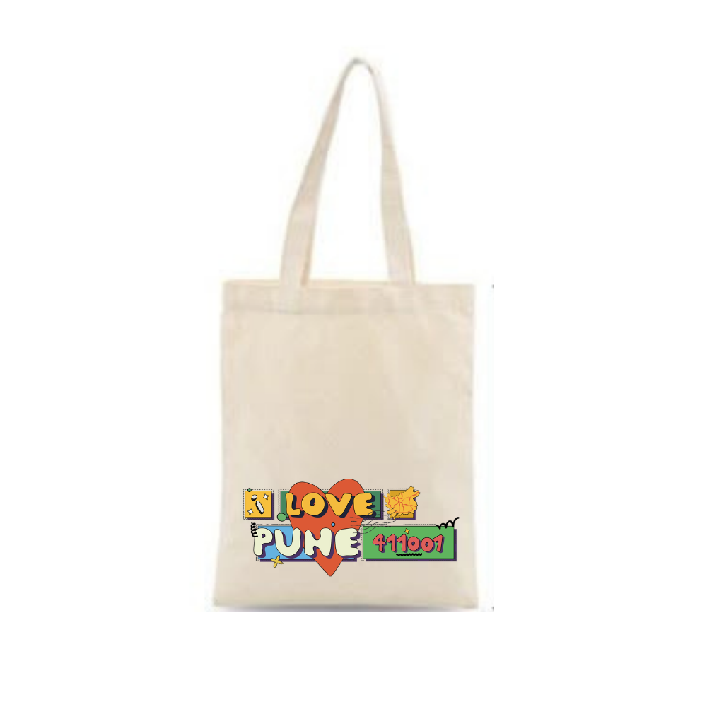 I Love Pune Tote Bag – City Souvenir
