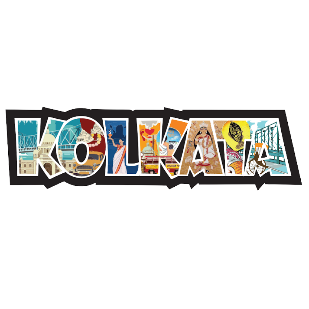 Kolkata West Bengal City Collage Souvenir Fridge Magnet