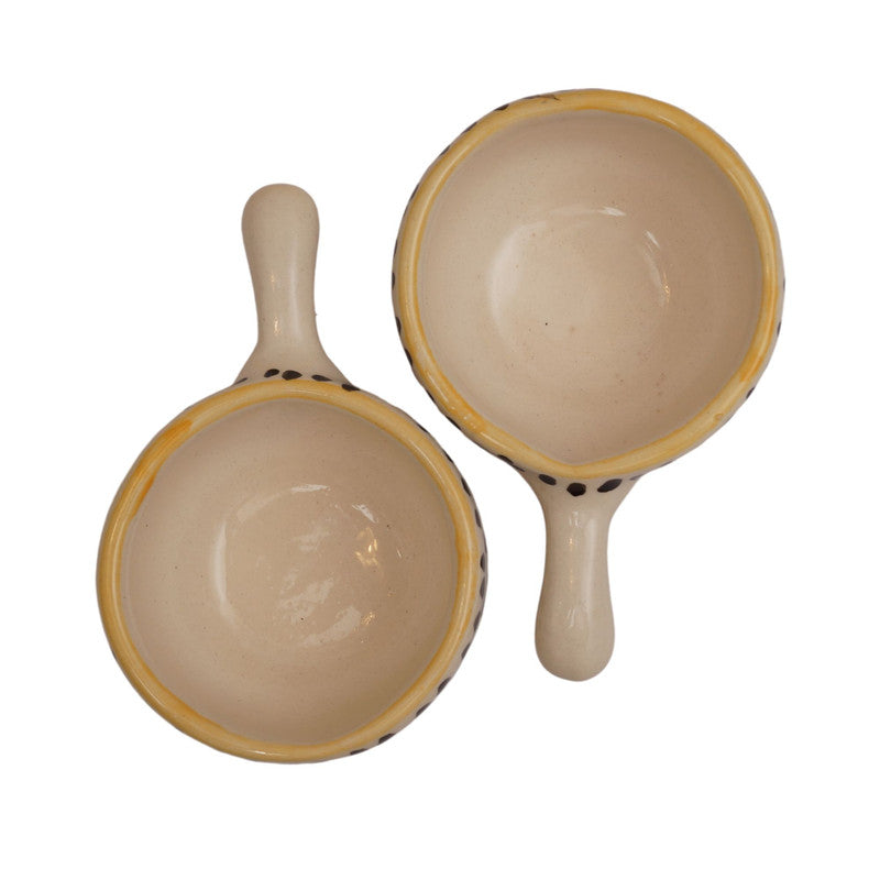 Sunny Delight: Yellow Chutney Katori Bowl (Set of 2)