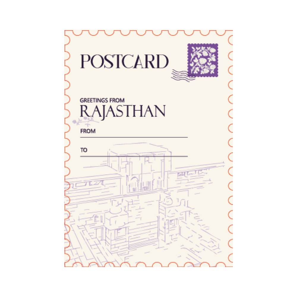 Chand Baori Rajasthan Heritage Souvenir Postcard