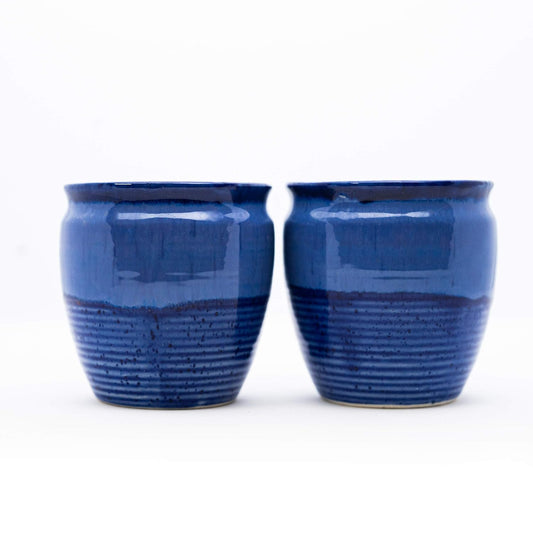 Blue Shade Antique Ceramic Kulhad (Set of Six)