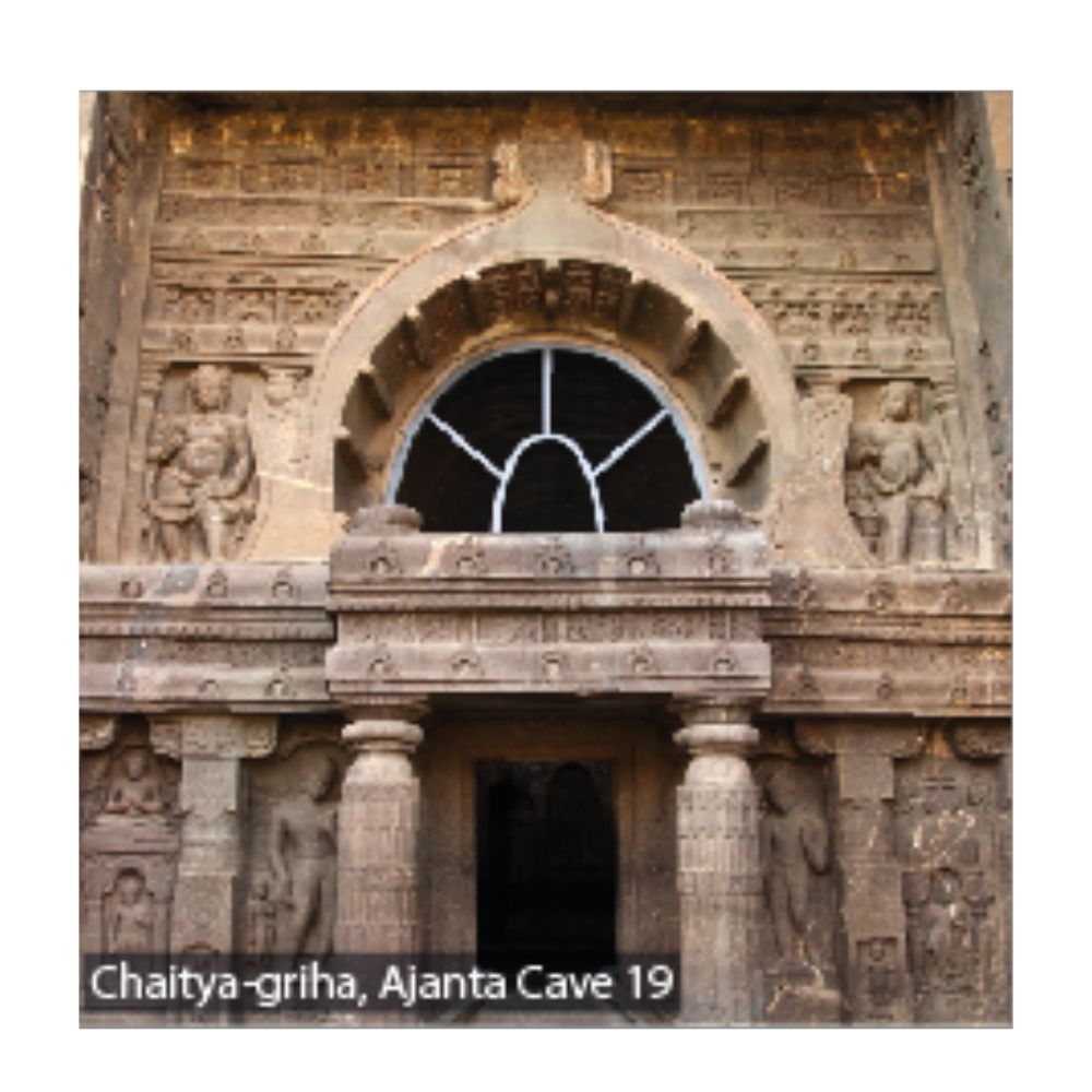 Ajanta Cave 19 Chaitya Griha Maharashtra Heritage Fridge Magnet