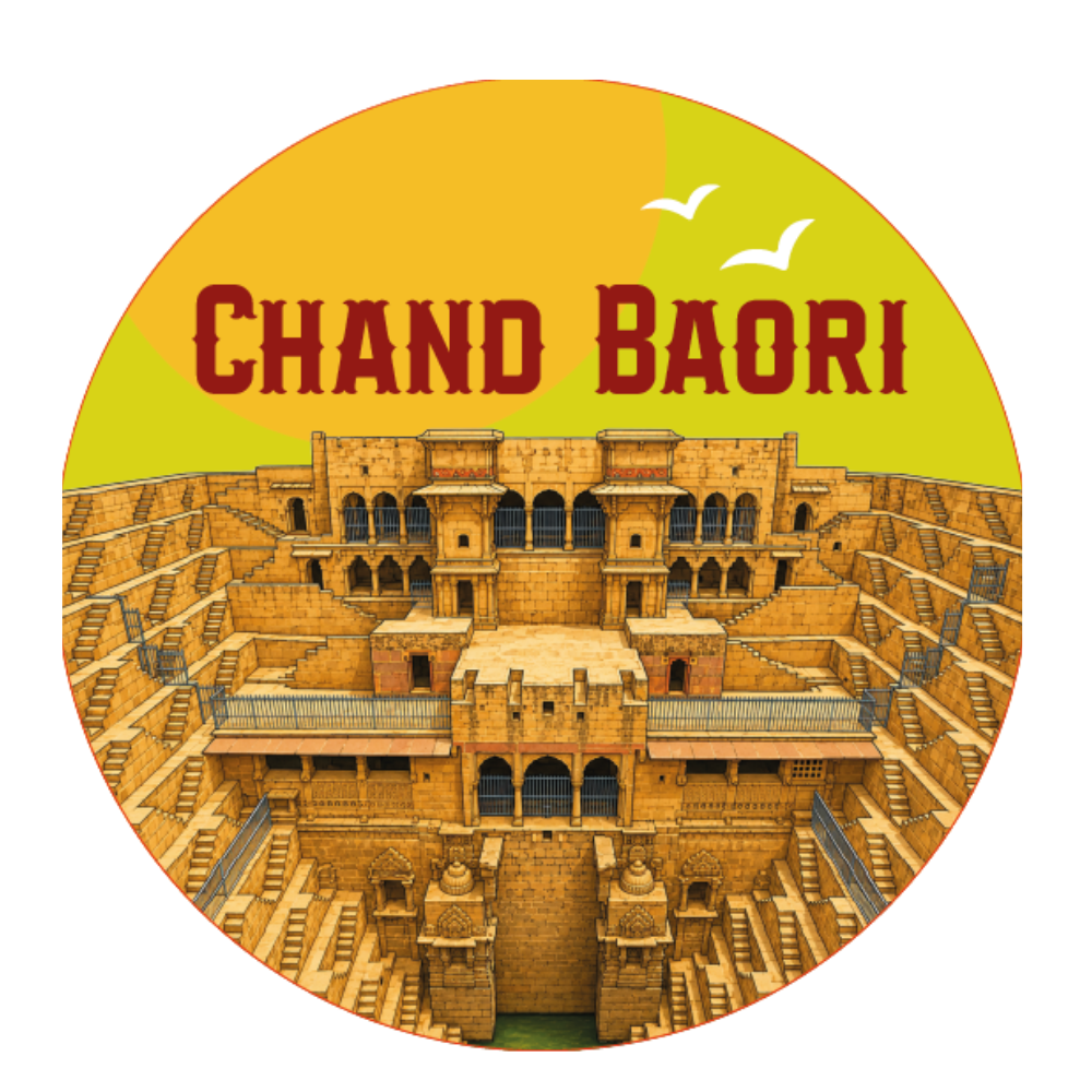 Chand Baori Rajasthan Heritage Souvenir Fridge Magnet