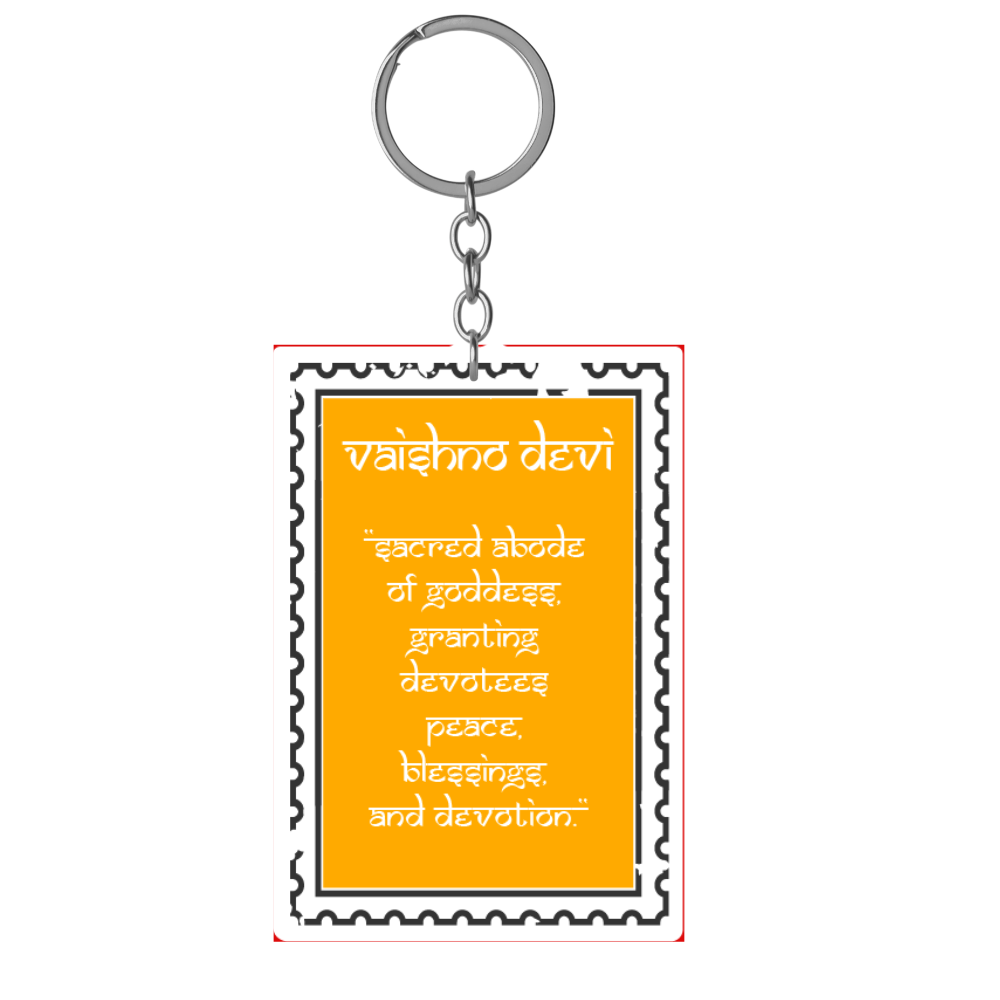 Vaishno Devi Temple Stamp Keychain