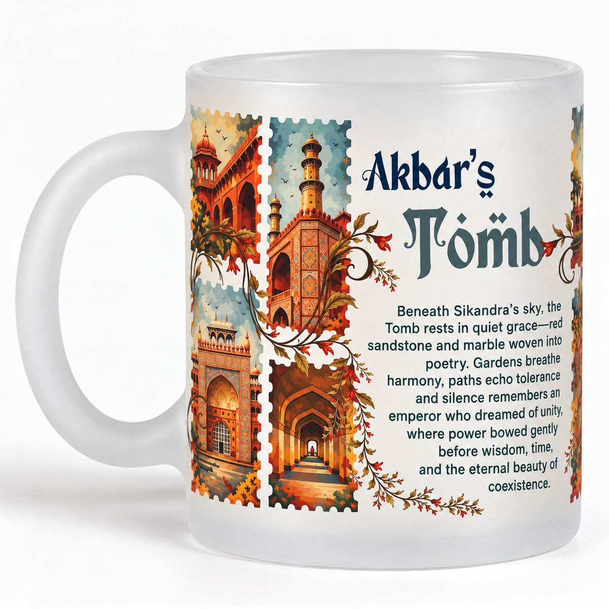 Akbar's Tomb Agra Frosted Coffee Mug – Heritage Design