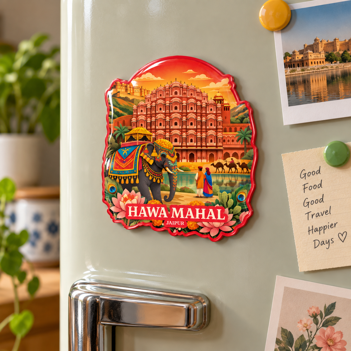 Hawa Mahal Jaipur Heritage Souvenir Fridge Magnet