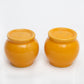 Yellow Ceramic Salt and Pepper Shakers (Set of Two)