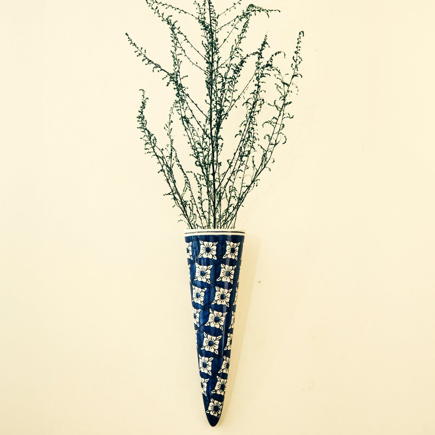 Ceramic Cone Wall Hanging Decorative Vase