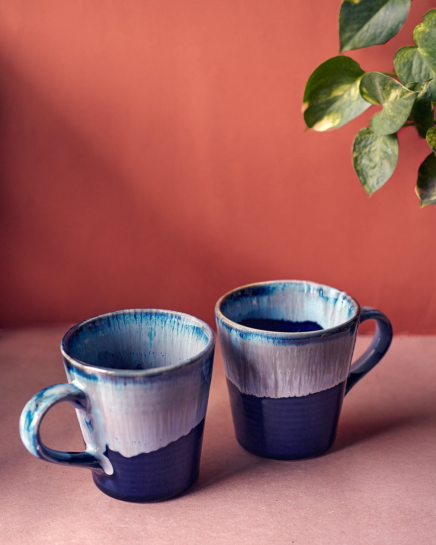 Sky-Blue Milk Mugs Set (Set of 2) – Sip Serenity in Style