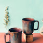 Cocoa Comfort:-Colored Coffee Mugs (Set of 2 Brown)