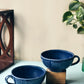 Cerulean Elegance: Blue-Colored Soup Bowls (Set of 2)