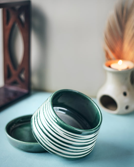 Ceramic Planter with Plate – Stylish Greenery Duo