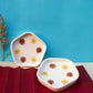 Sunny Blooms: Set of 2 Sunflower-Painted Small Plates