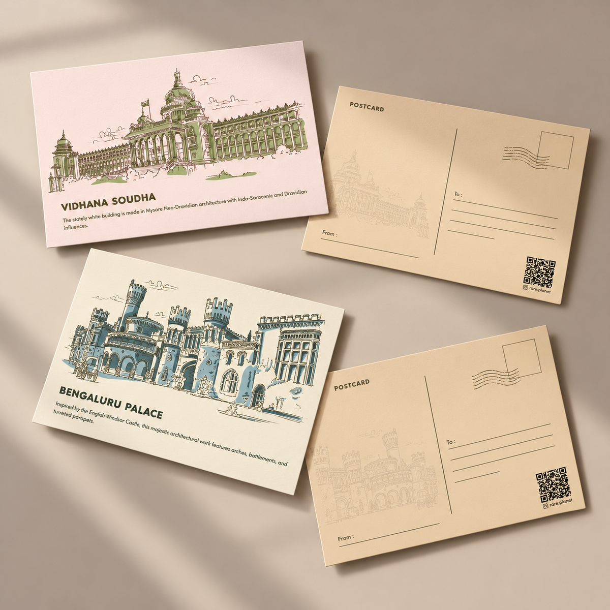 Bengaluru Heritage Landmark Souvenir Postcard Set