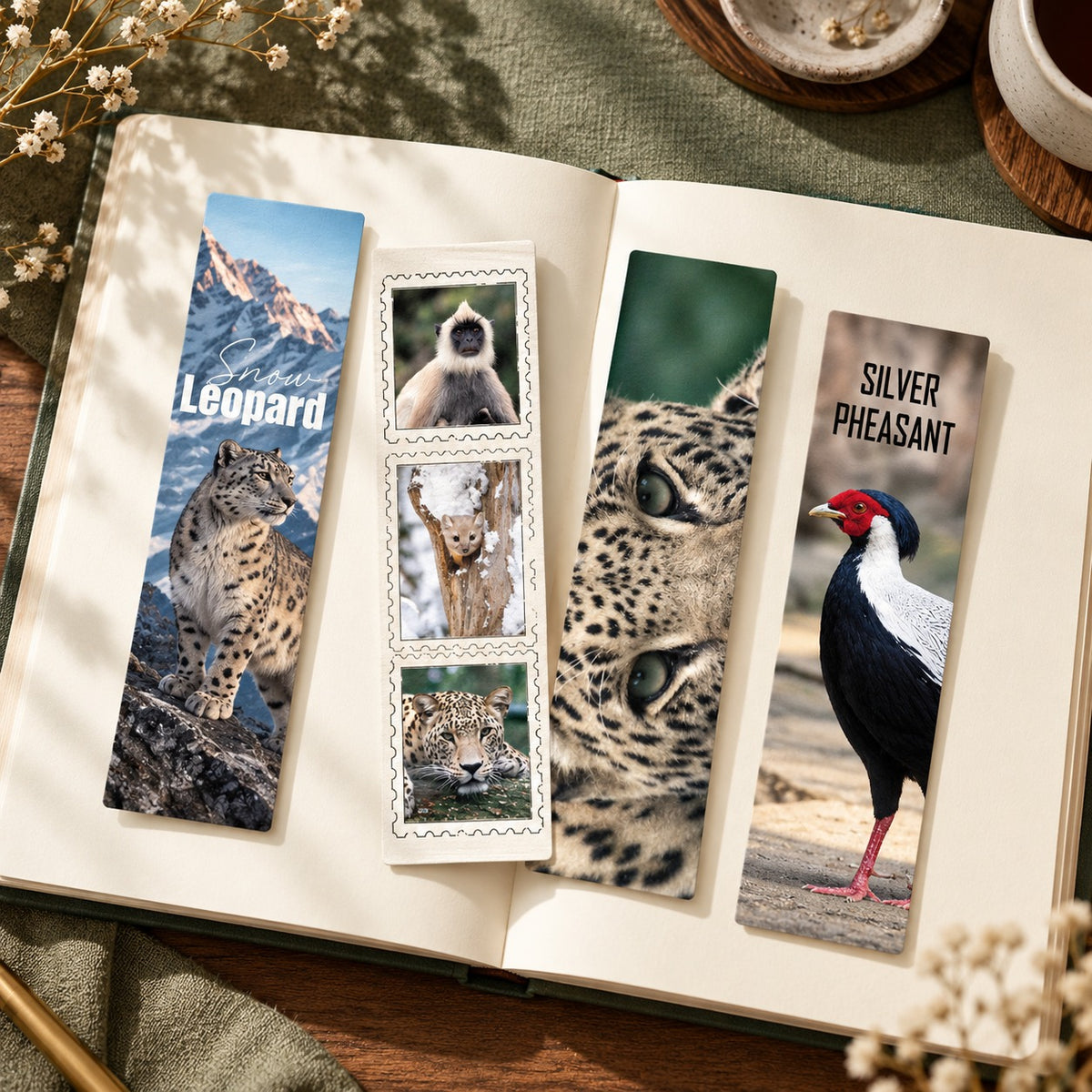 Silver Pheasant Kufri Wildlife Bookmark – Souvenir Gift