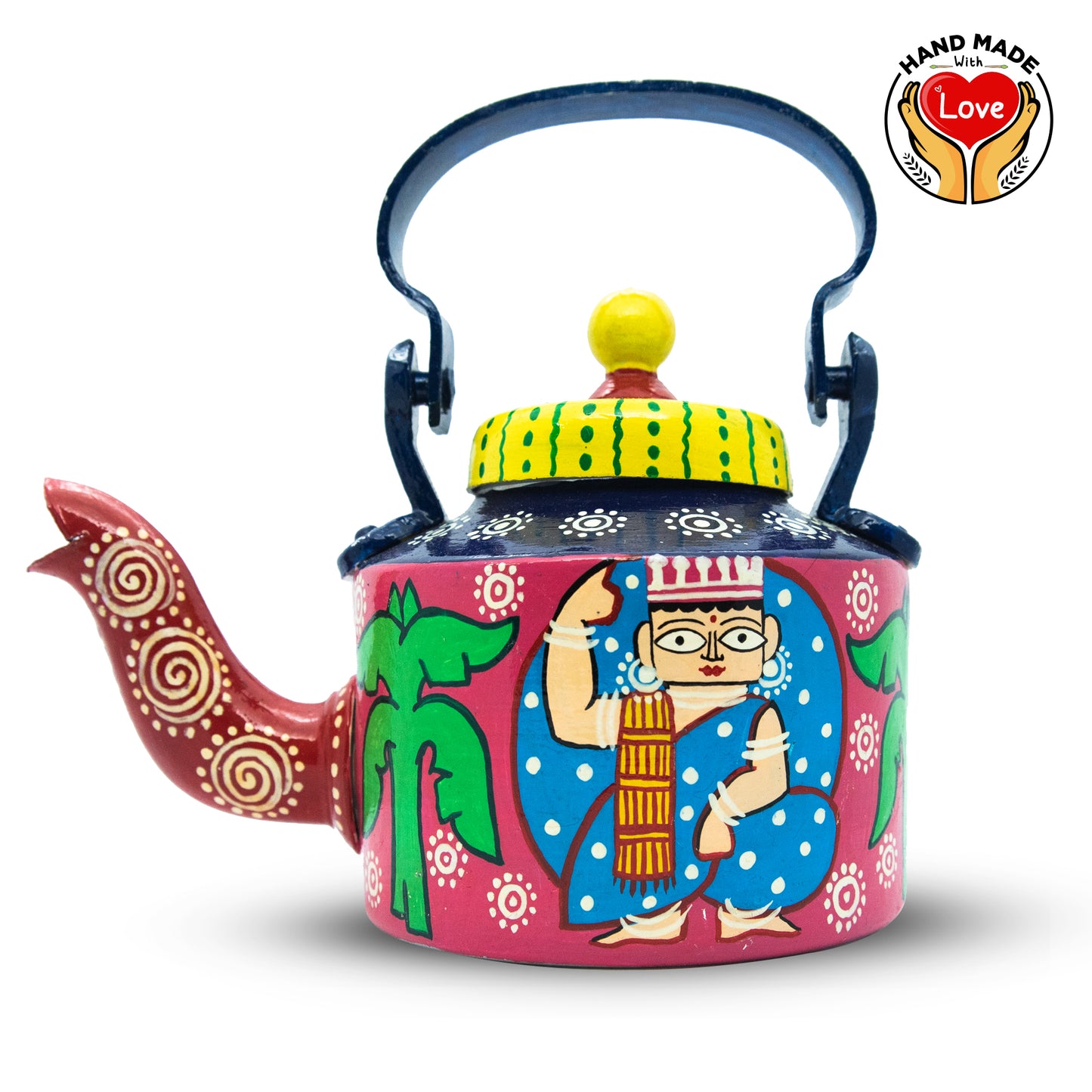 'Shoshurbari Onek Barabari' Terracotta Kettle