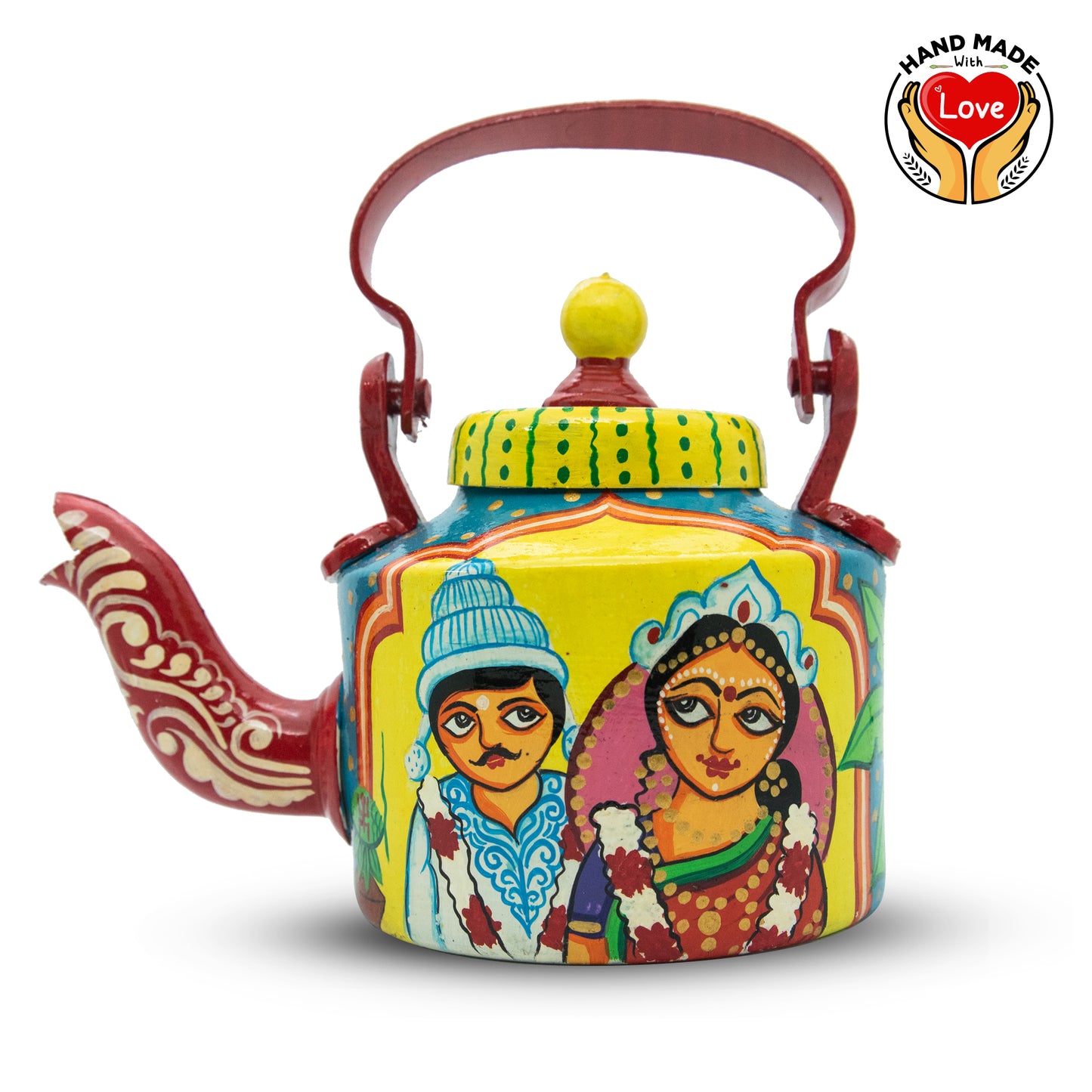 'Hum Saath Saath Office Jate Hain' Terracotta Kettle