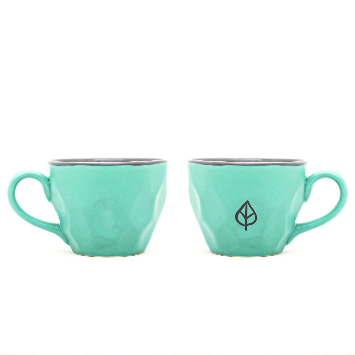 One Leaf- 'I Tea's Good!' Ceramic Cups (Set of Two)