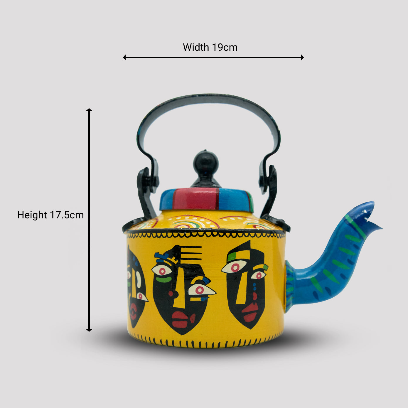 'Trimurti' Terracotta Kettle