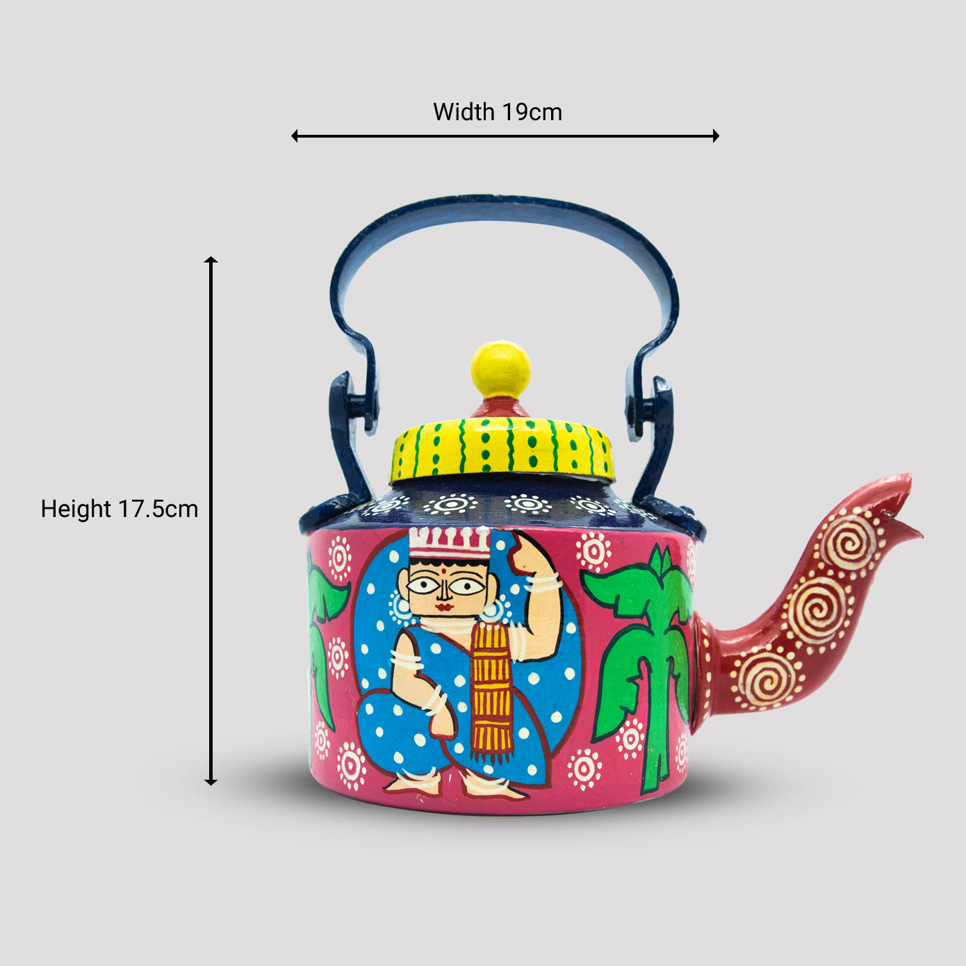 'Shoshurbari Onek Barabari' Terracotta Kettle