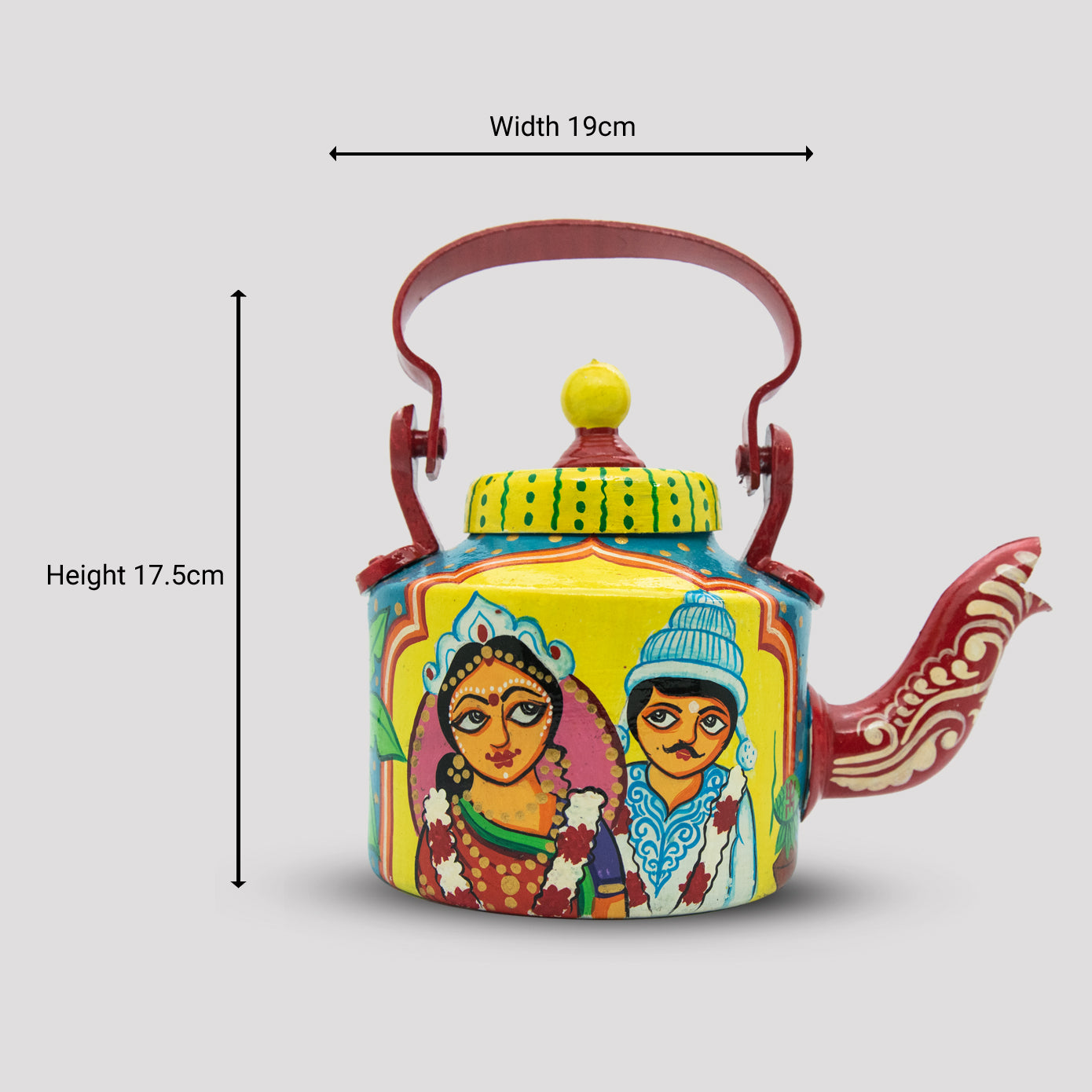 'Hum Saath Saath Office Jate Hain' Terracotta Kettle