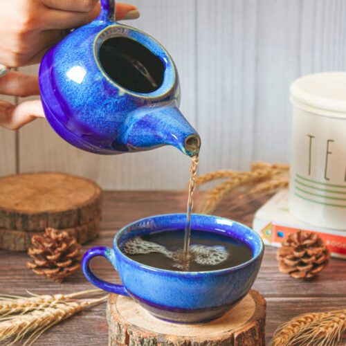 'Morning Blues Is A Myth?' Handmade Ceramic Kettle