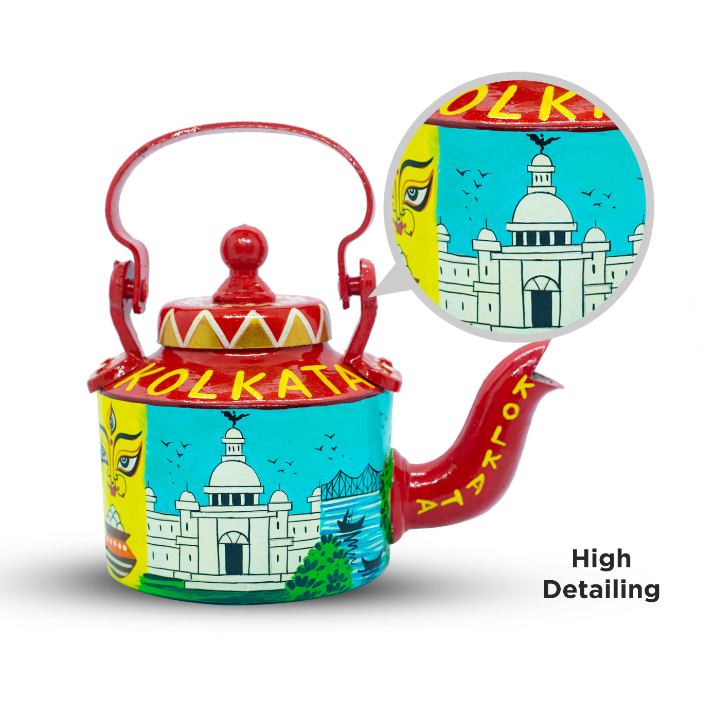 'Amar Shohor Tomar Shohor' Unique Terracotta Kettle