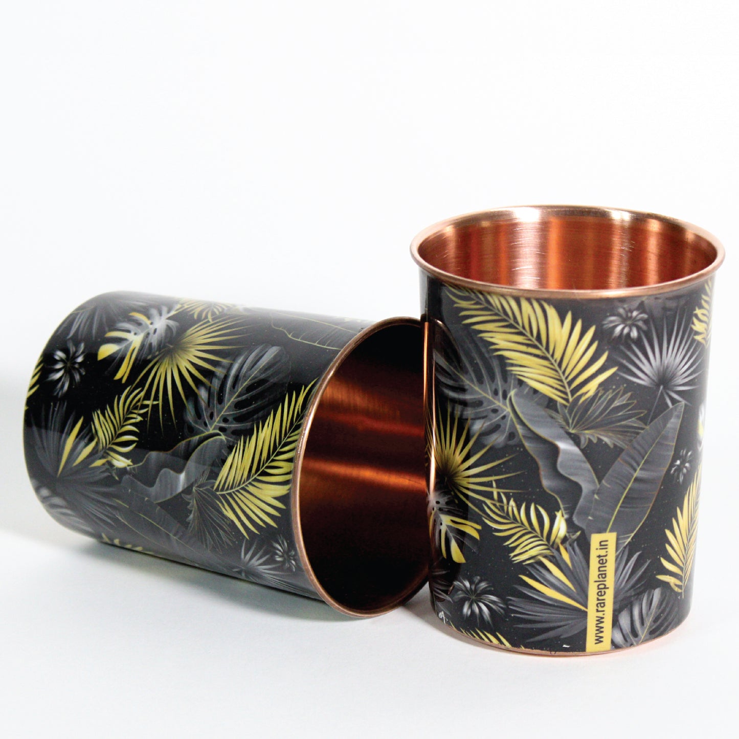 'The Scared Wild' Printed Copper Glass (Set of Two)