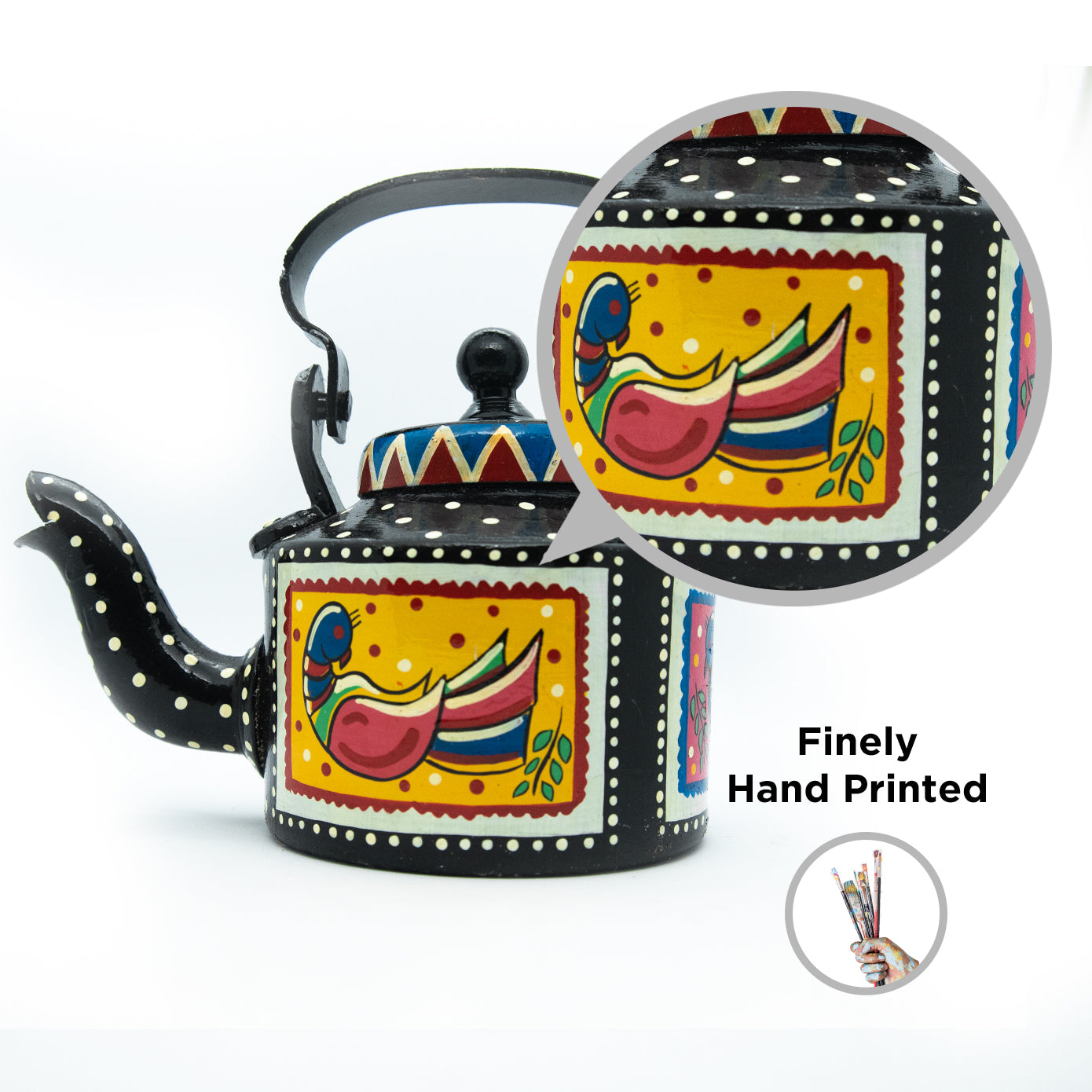 'Chappar Chappar, Gutur Gu' Antique Terracotta Kettle