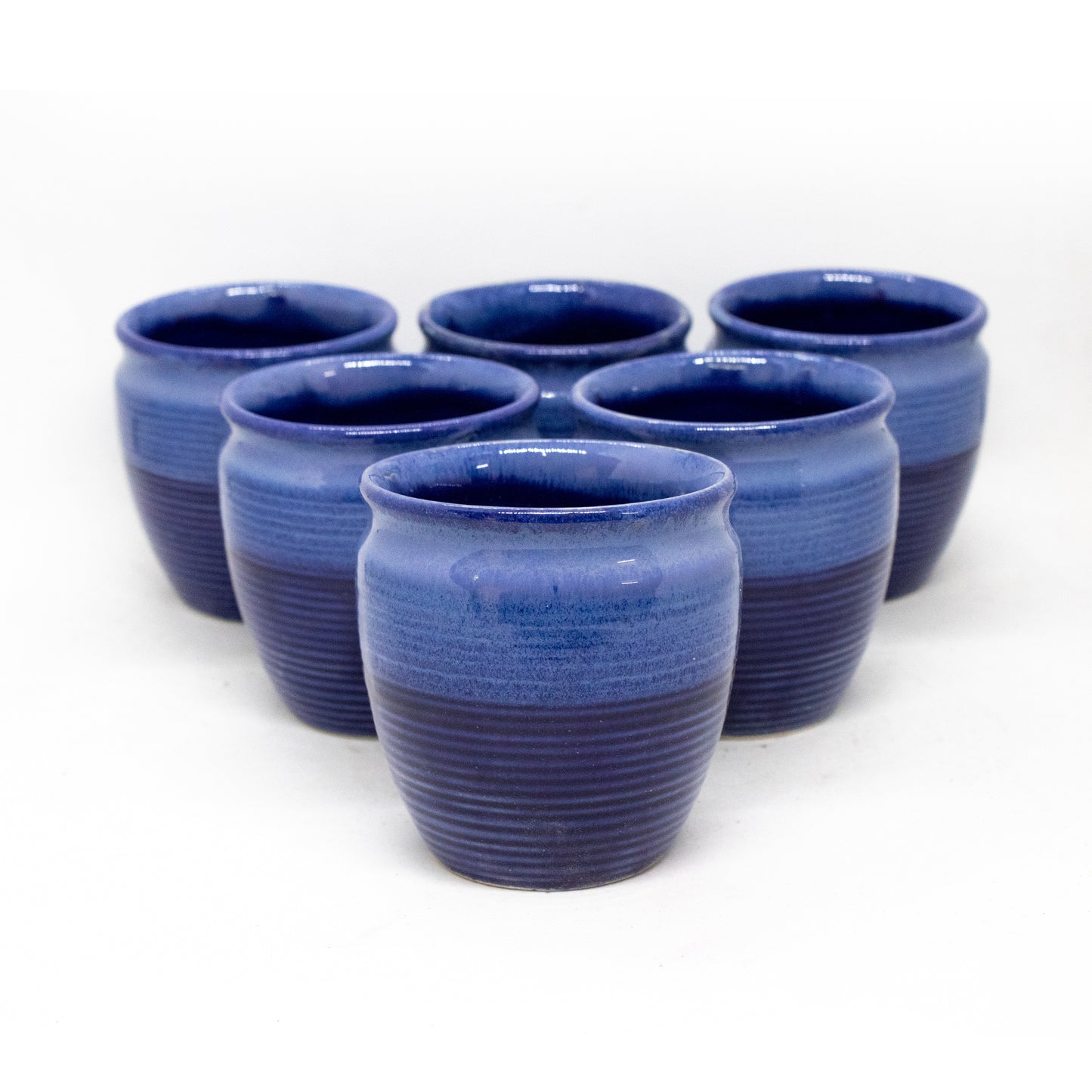 Shades of Indigo- 'It Will Blue Your Mind'! Ceramic Kulhad (Set of Six)