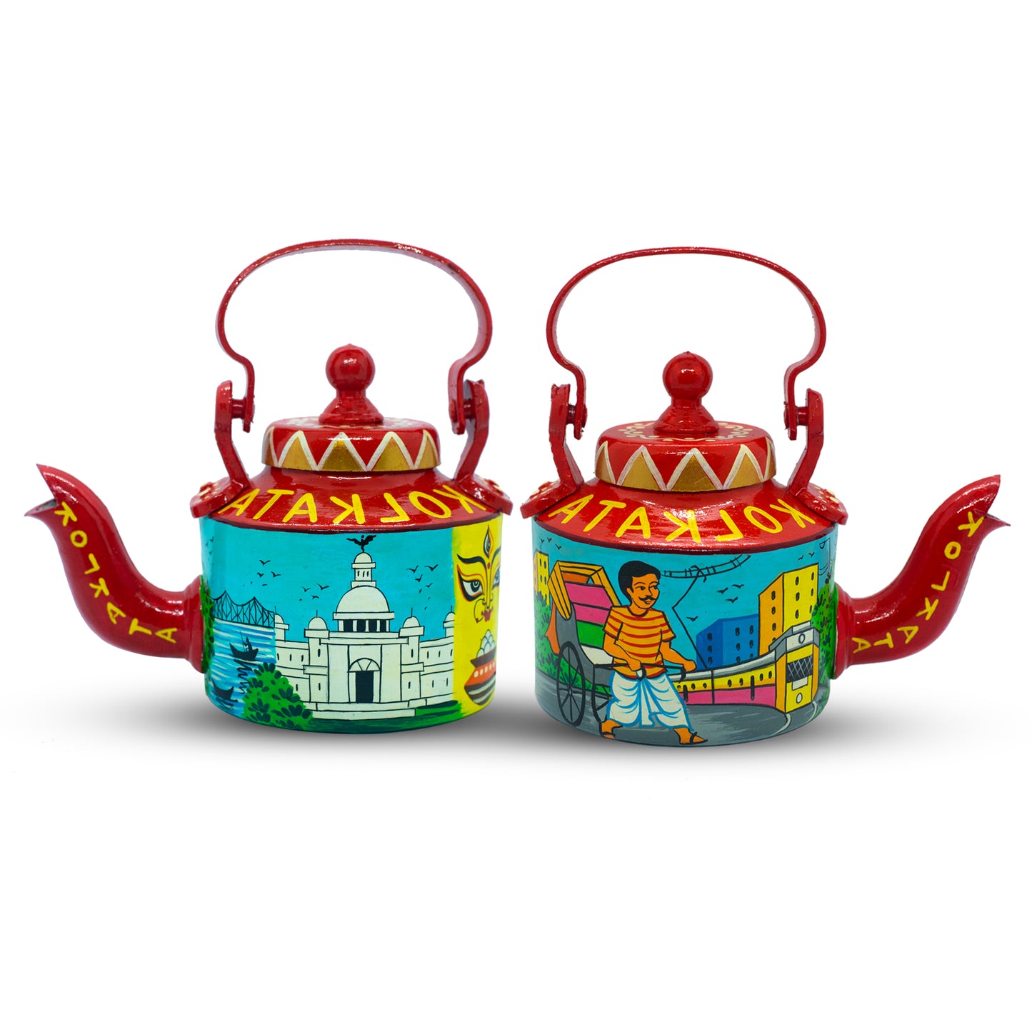 'Amar Shohor Tomar Shohor' Unique Terracotta Kettle