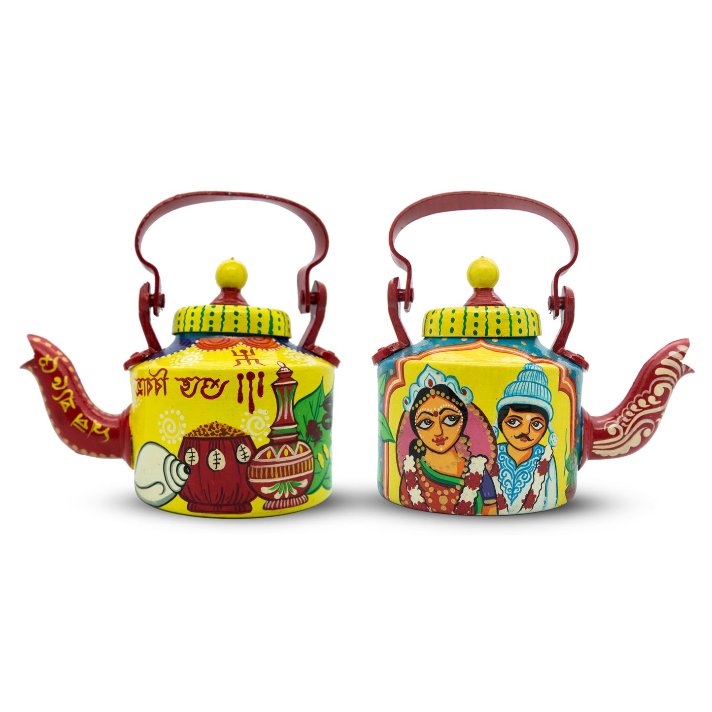 'Hum Saath Saath Office Jate Hain' Terracotta Kettle