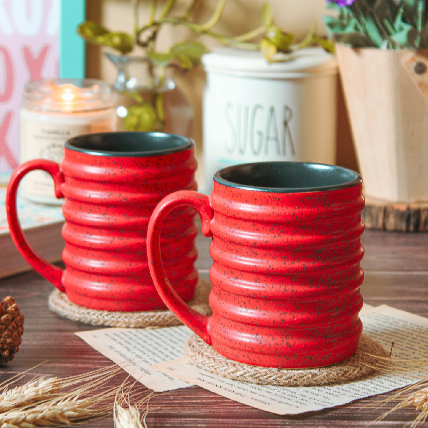 'Rings Aren't Restricted To Fingers' Ceramic Coffee Mug (Set of Two)