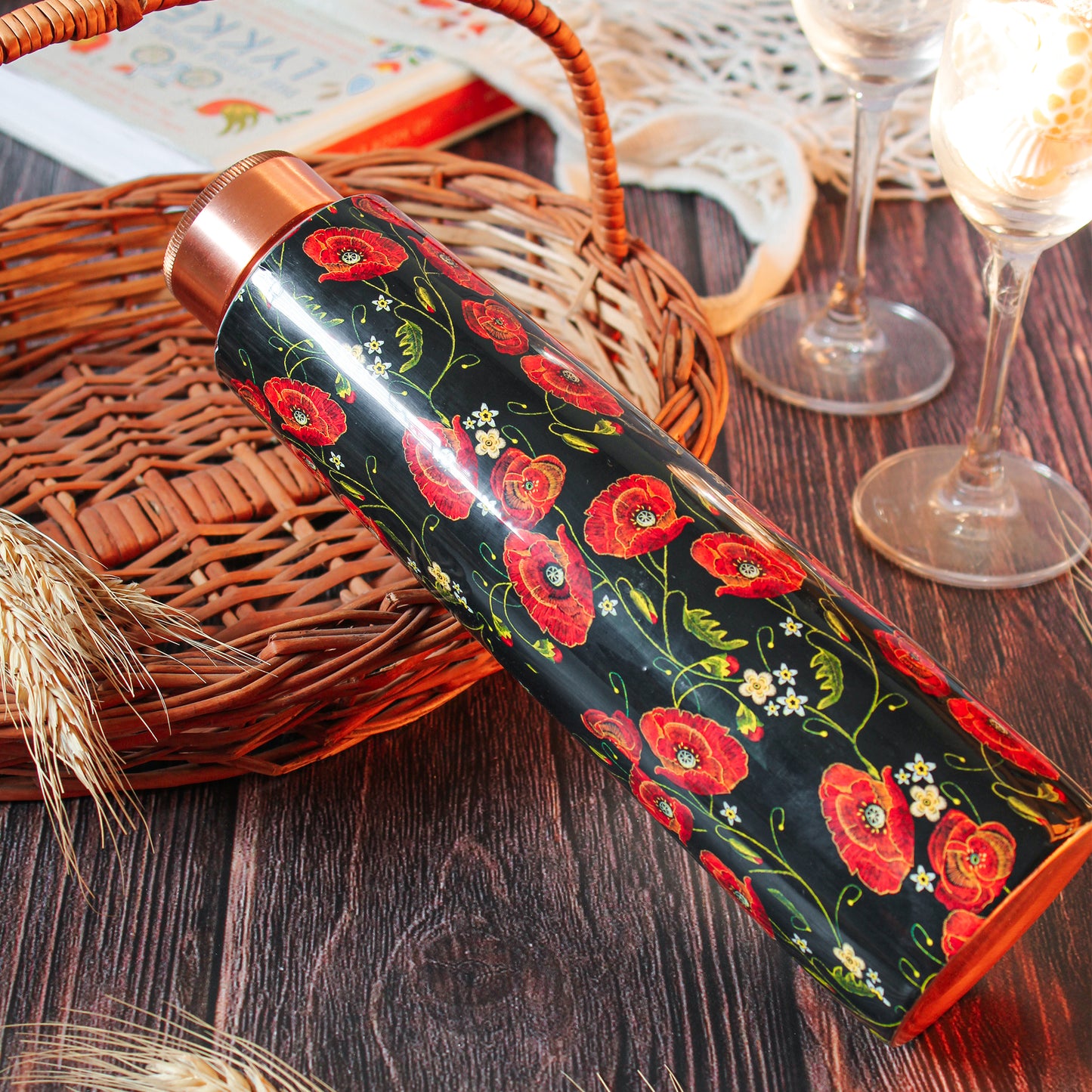 'It Isn't Dark Like Dark Seasons!' Copper Bottle