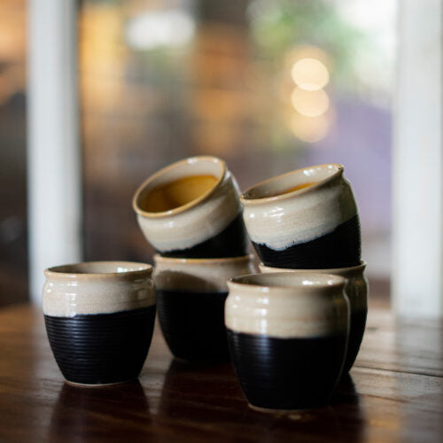 Golden Inked-Are We Multicoloured? Ceramic Kulhad (Set of Six)