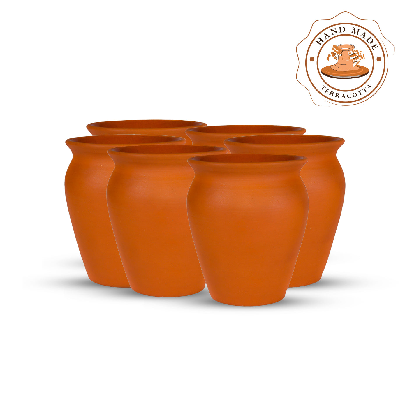 'Why So Tall?' Terracotta Kulhad (Set of Six)