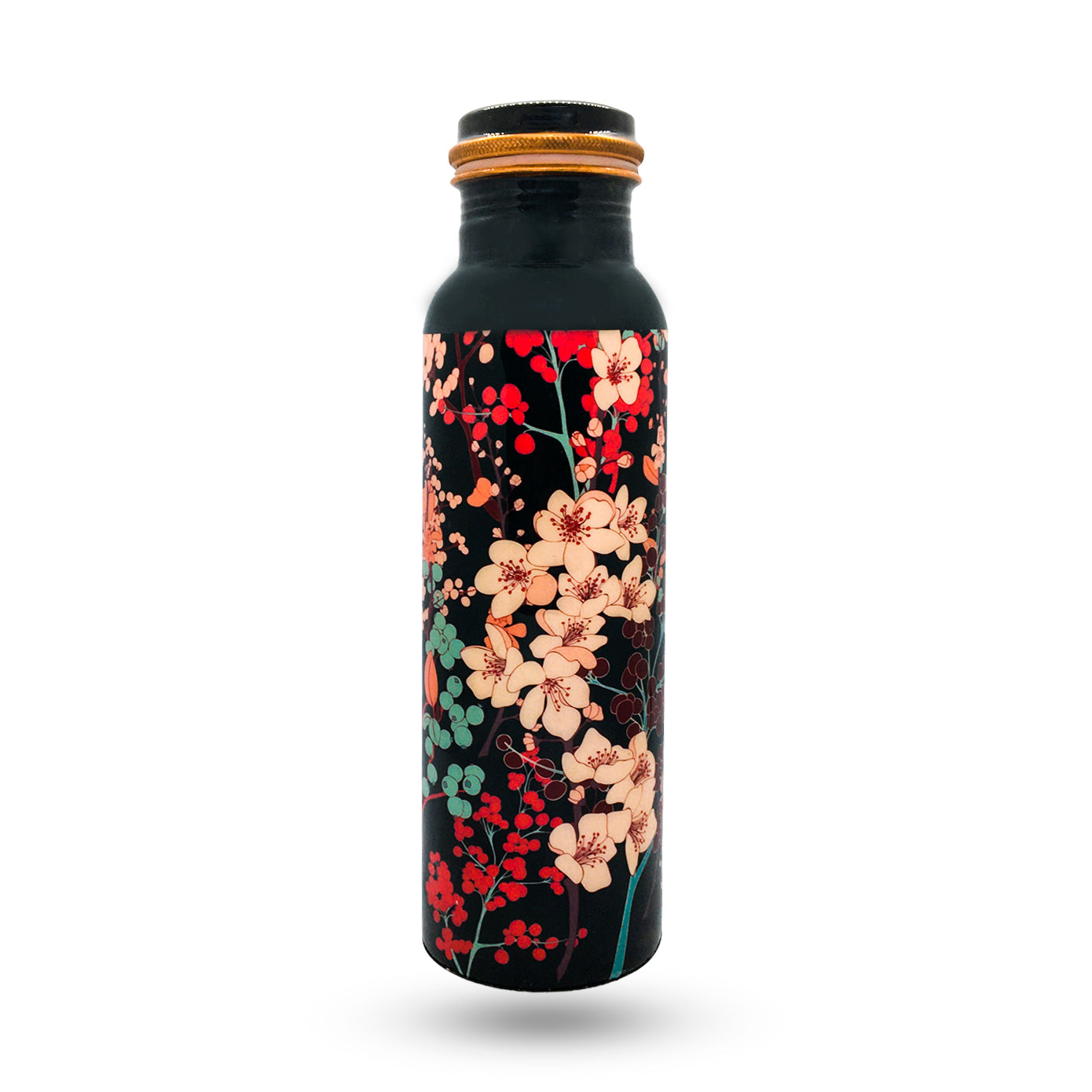 'Florally Yours' Printed Copper Bottle