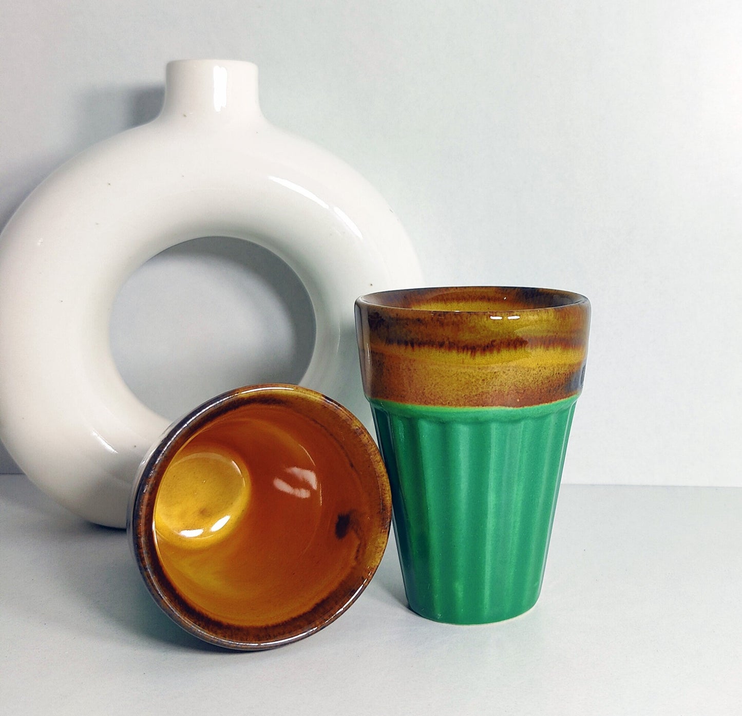 'Chai Ke Bina Reh Paoge'? Ceramic Chai Glass (Set of Two)